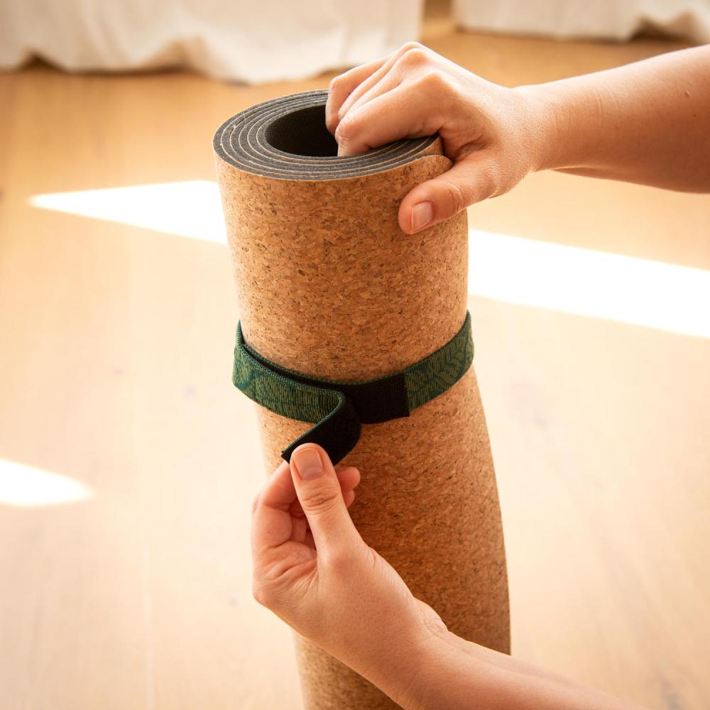 Ιμάντας Μεταφοράς για Στρώμα Yoga - Mat Carry Strap «Bodhi Leaves» - deep green