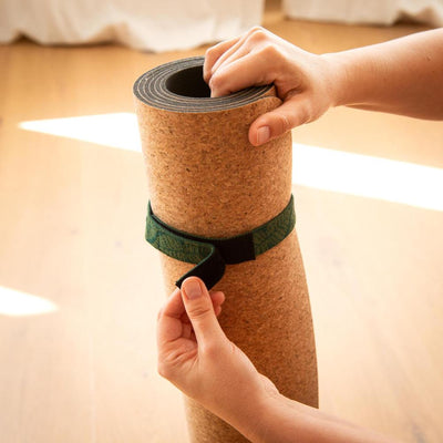 Ιμάντας Μεταφοράς για Στρώμα Yoga - Mat Carry Strap «Bodhi Leaves» - deep green