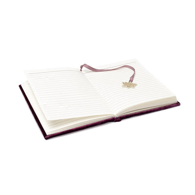Βελούδινο Σημειωματάριο/Notebook «Ganesha» με κεντήματα - 160 σελίδες Μέγεθος: 15 x 20 cm - mykarma.gr