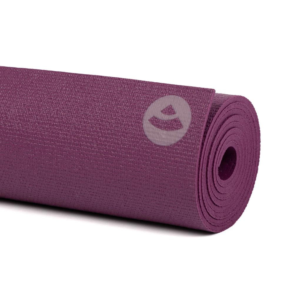 Bodhi στρώμα γιόγκα Premium Rishikesh PVC με δύο ελαστικούς ιμάντες - berry  183 x 60 cm, 4.5 mm - mykarma.gr