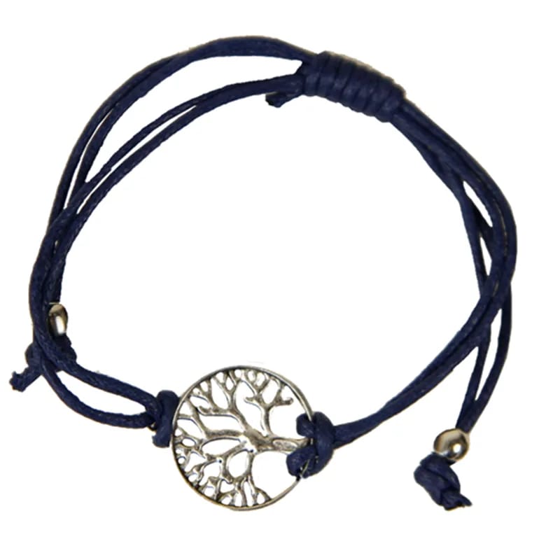 Βραχιόλι χειροποίητο με μακραμέ & σύμβολο το «Δέντρο της Ζωής».(Η συσκευασία περιέχει 1 τεμάχιο με τυχαία επιλογή χρώματος)