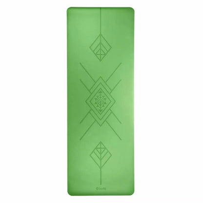 Bodhi - Στρώμα Yoga από φυσικό καουτσούκ & PU  με Tribalign - green  185 x 66 cm  4 mm  2,5 kg - mykarma.gr