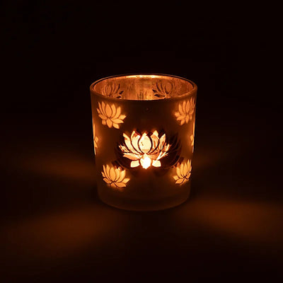 Κηροπήγιο «Lotus» Διαστάσεις: 7,3 x 8 cm - mykarma.gr