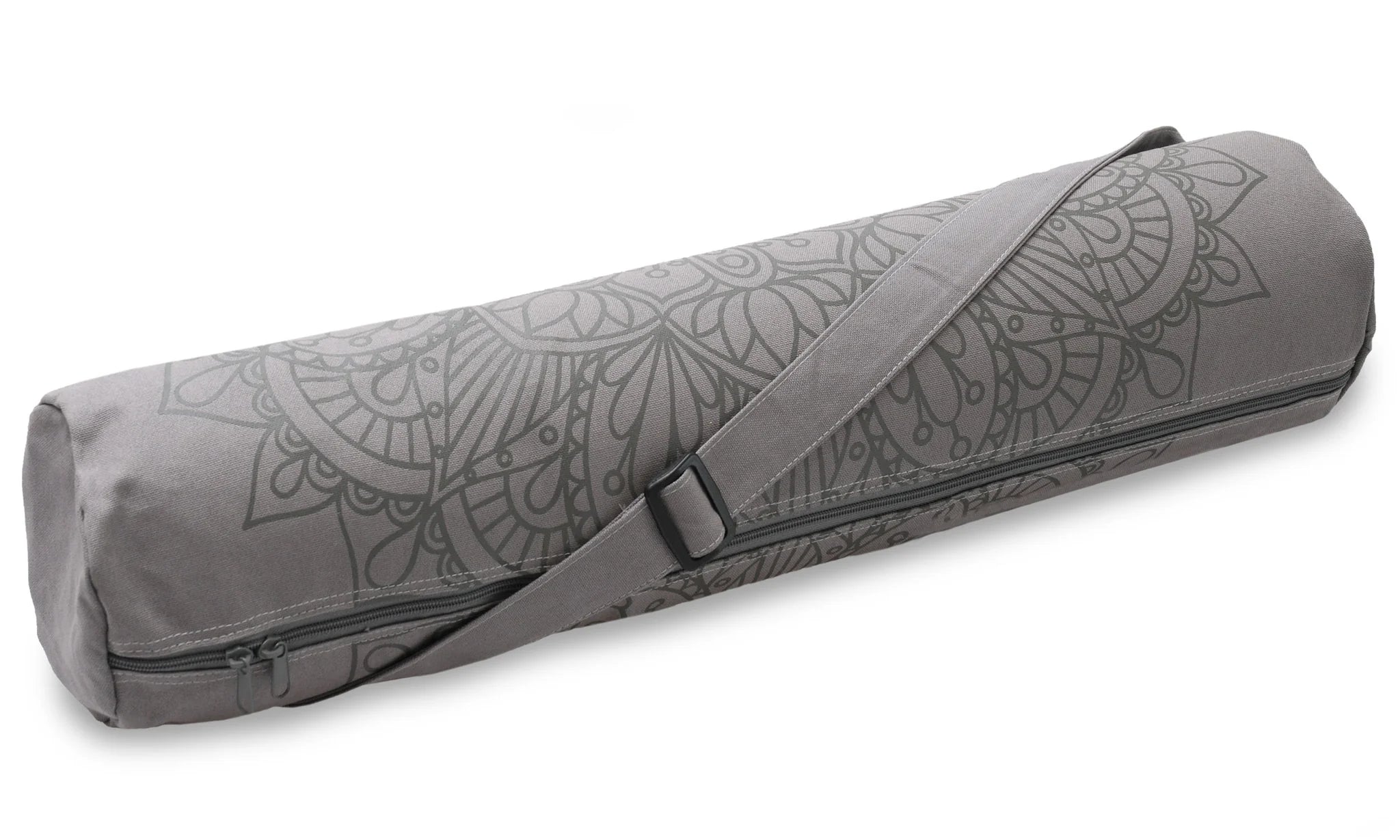 Yogistar- Τσάντα για στρώμα γιόγκα 'Basic' cotton - Lotus Mandala - graphit Διαστάσεις: 65 x 14 cm - mykarma.gr