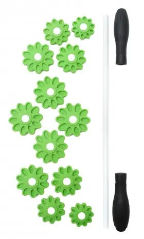 Yogistar Fascia MASSAGER Roller - Εργαλείο  Μασάζ με χειρολαβές για μυική θεραπεία Συνολικό μήκος: 44 εκ - mykarma.gr
