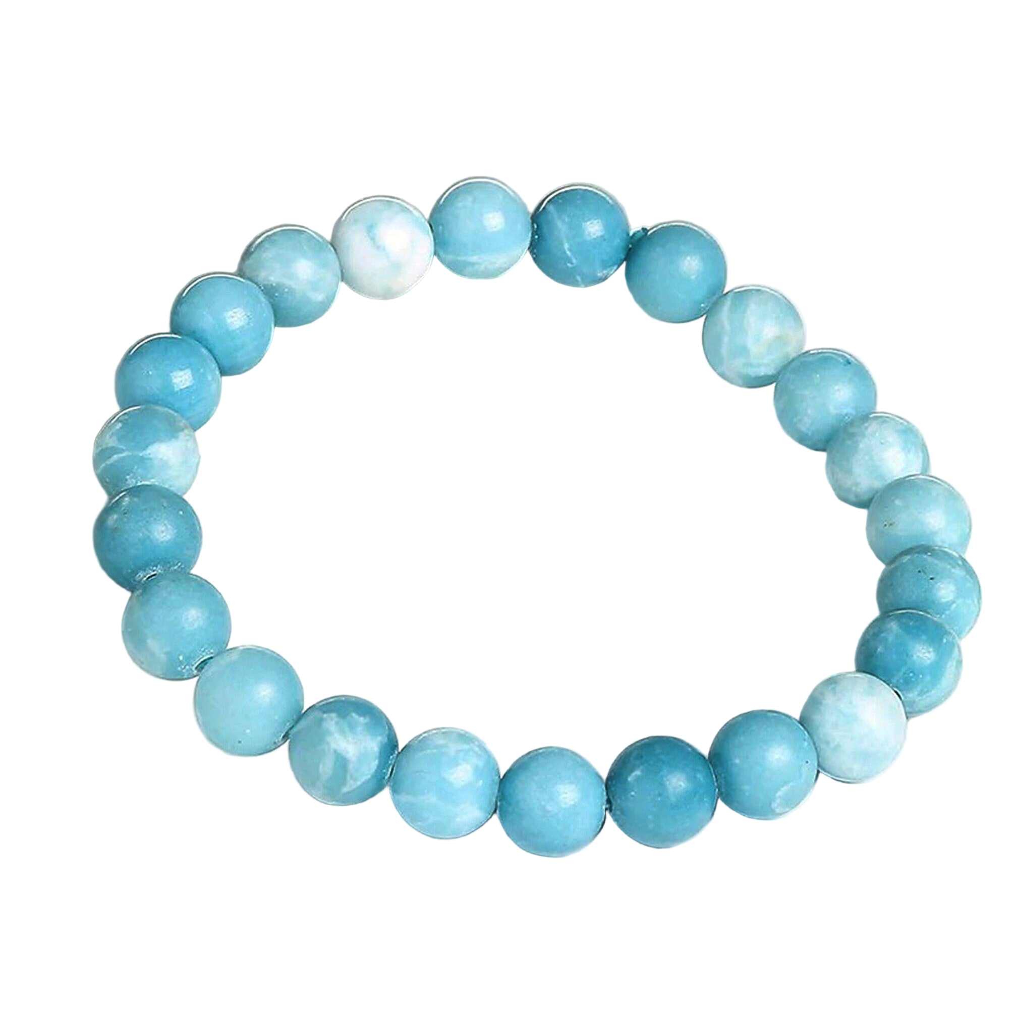 Βραχιόλι - Larimar (Λάριμαρ) - ελαστικό Διαστασεις: 18 εκ Χάντρες: ± 6 mm