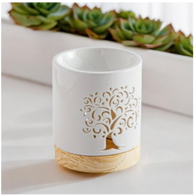 Oil Burner - Κεραμικός Καυστήρας «Life Tree» Διαστάσεις: 9 x 9 x 10,5 εκ - mykarma.gr