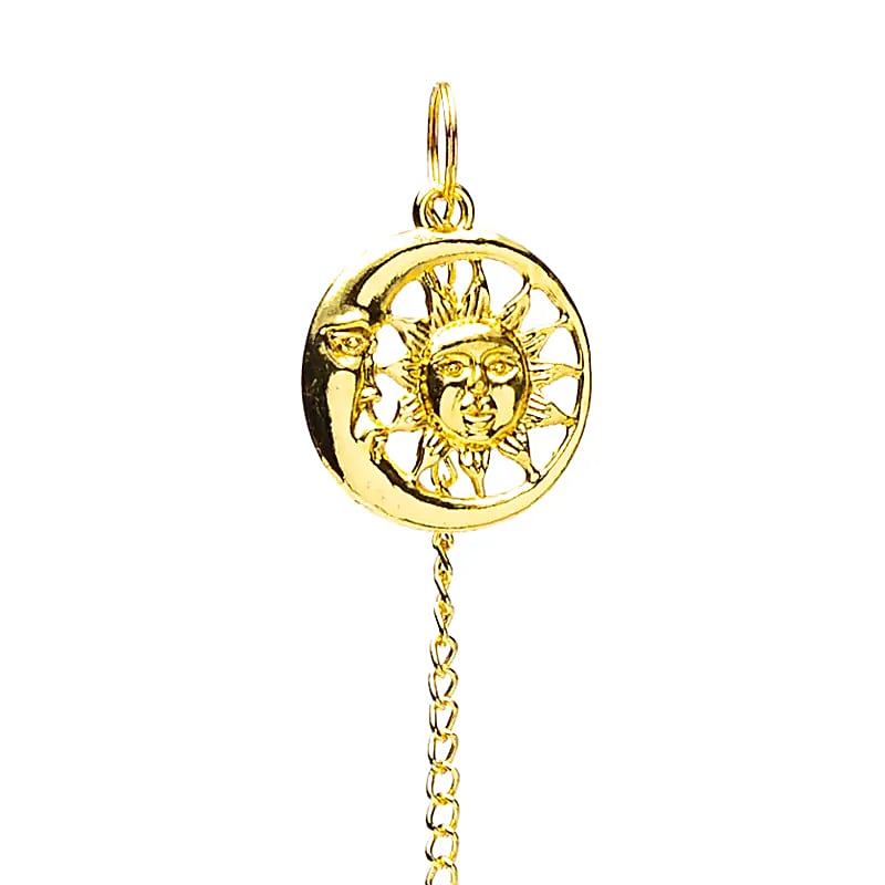 Εκκρεμές (Pendulum) με Σύμβολο Ήλιου & Σελήνης ορείχαλκου Βάρος: 30 g Διαστάσεις: 24 cm