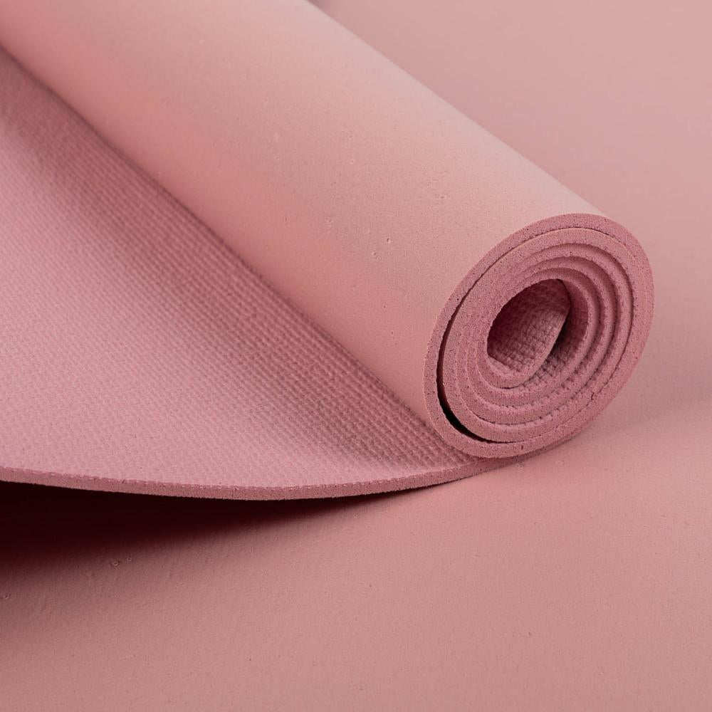 Bodhi στρώμα γιόγκα Premium Rishikesh PVC με δύο ελαστικούς ιμάντες - rose  183 x 60 cm, 4.5 mm - mykarma.gr