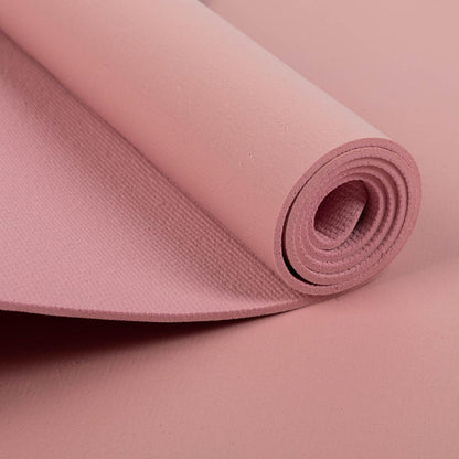 Bodhi στρώμα γιόγκα Premium Rishikesh PVC με δύο ελαστικούς ιμάντες - rose  183 x 60 cm, 4.5 mm - mykarma.gr