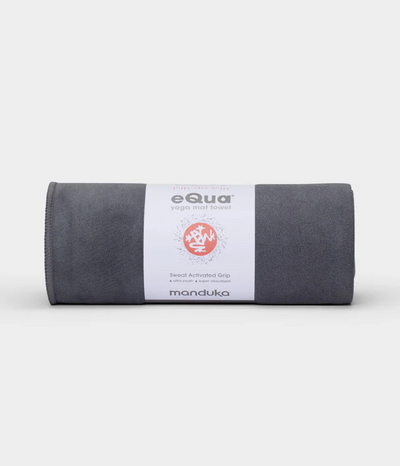 Manduka πετσέτα Στρώματος eQua® Long Yoga Towel - Thunder   200 x 67 cm  450 g - mykarma.gr