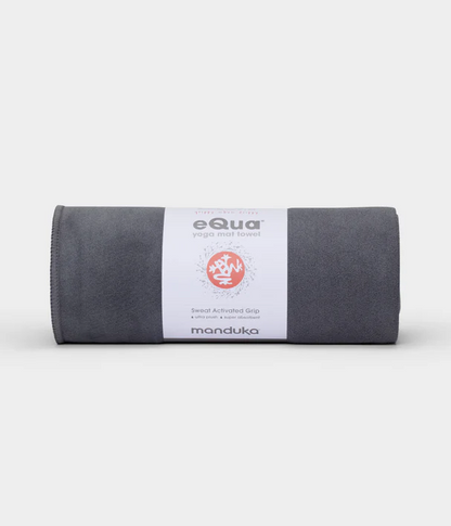 Manduka πετσέτα Στρώματος eQua® Long Yoga Towel - Thunder   200 x 67 cm  450 g - mykarma.gr