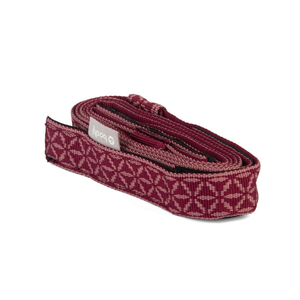 Ιμάντας Μεταφοράς για Στρώμα Yoga - Mat Carry Strap «Flower of Life» - aubergine