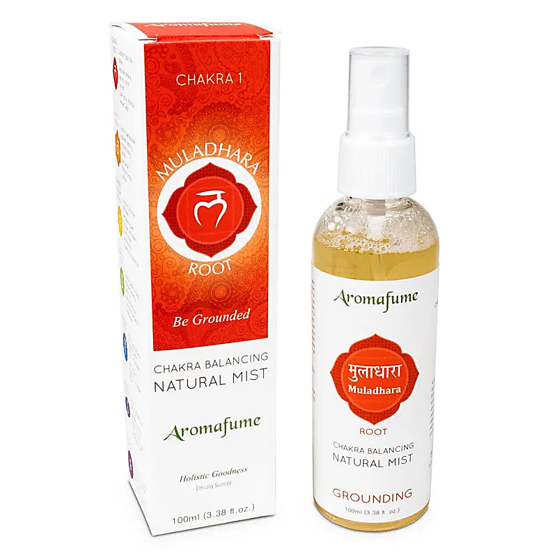 Air Freshener Spray «1o Chakra Root Muladhara»-Φυσικό Σπρέι δωματίου για καθαρισμό χώρου - καθαρισμός αύρας - με αιθέρια έλαια  100 ml | Αιθέριο Έλαιο - mykarma.gr