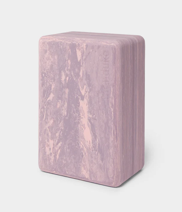 Manduka Recycled Foam Yoga Block - Cherry Blossom Marble  •450γρ  • 23 x 15 x 10 εκ - mykarma.gr