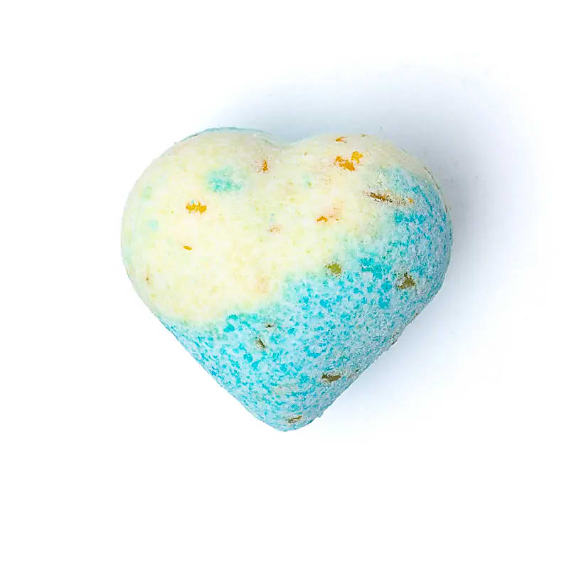 Bath Bomb μπάνιου με θαλασσινό αλάτι,έλαιο σπόρων σταφυλιού,βιταμίνη E - άρωμα Lotus  ± 90 γρ - mykarma.gr