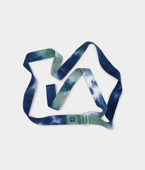 Manduka Ιμάντας - AligN Yoga Strap - Blue Toad   244cm x 4,5cm - mykarma.gr