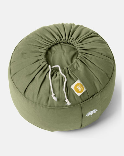Lotuscrafts Μαξιλάρι διαλογισμού Lotus - Oil Green Διαστάσεις: 31 × 15 εκ - mykarma.gr
