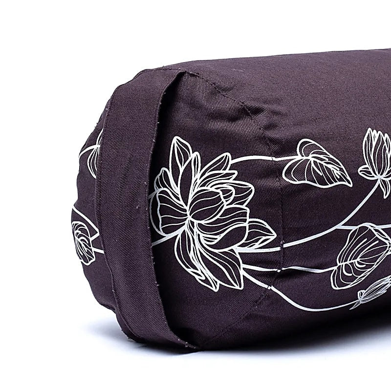 Στρογγυλό μαξιλάρι Bolster - Lotus Plant - Οργανικό βαμβάκι με γέμιση φαγόπυρο Διαστάσεις: 60 × 16 εκ  2300 γρ - mykarma.gr