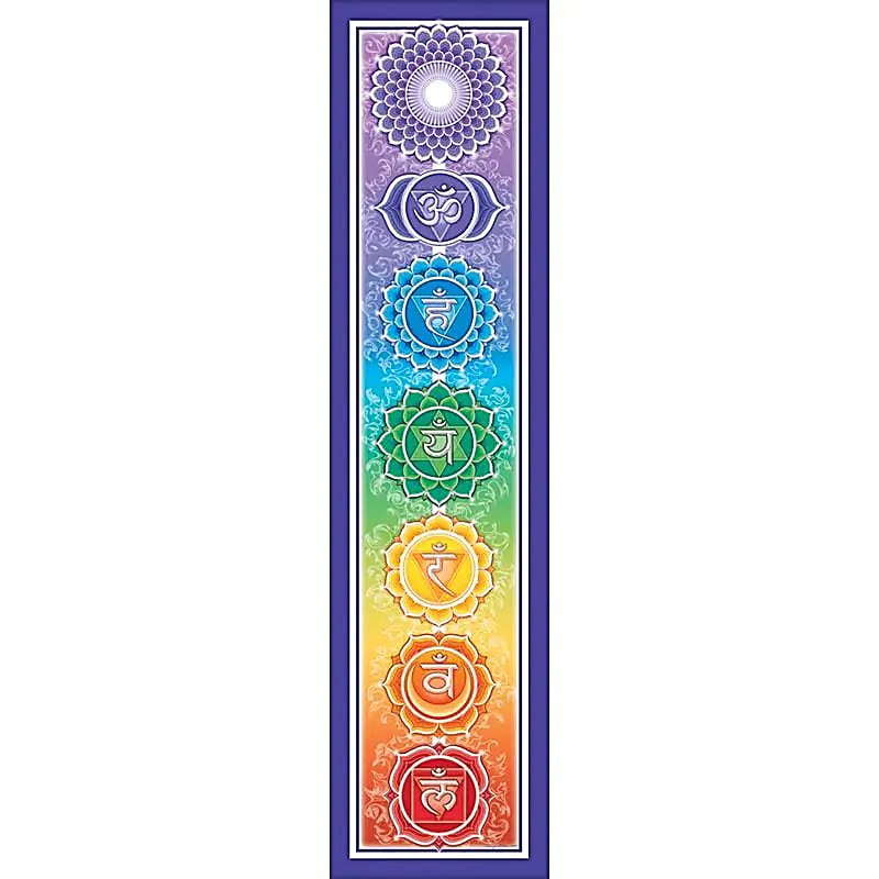 Κρεμαστά τοίχου - Αυτοκόλλητο “Rainbow Chakra” Διαστάσεις: 28 x 7 εκ - mykarma.gr