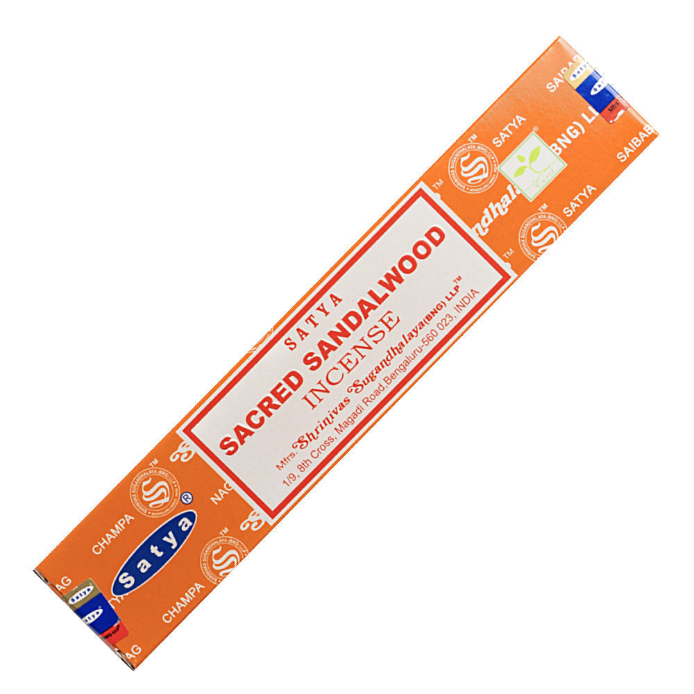 Αρωματικά Στικ Satya - Sacred Sandalwood - Ιερό Σανταλόξυλο Βάρος: 15γρ - mykarma.gr