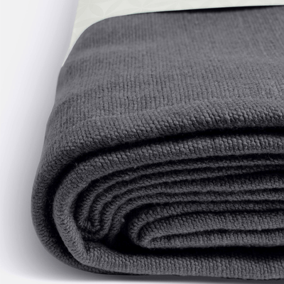 Lotuscrafts - Κουβέρτα Yoga Savasana - Anthracite - 100% βαμβάκι (οργανικό) Διαστάσεις: 200 x 150 cm - mykarma.gr