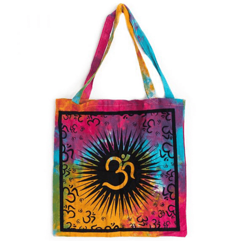 Tote Bag - Τσάντα από Βαμβάκι - “Ohm” - Πολύχρωμη  45cm