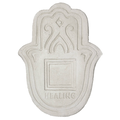 Healling Incense Plate - Βάση Θυμιάματος «Θεραπεία» - λευκή Διαστάσεις: 23x17x3 εκ - mykarma.gr