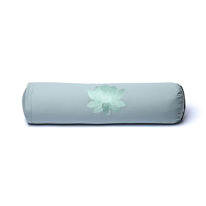 Στρογγυλό μαξιλάρι Bolster - Lotus Sage Green - Οργανικό βαμβάκι με γέμιση φαγόπυρο Διαστάσεις: 60 × 16 εκ  2300 γρ