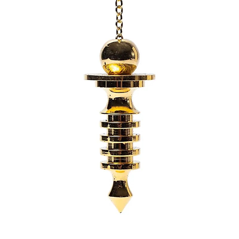 Εκκρεμές (Pendulum) ορείχαλκου «Λουλούδι της Ζωής»   27 g  5 cm - mykarma.gr