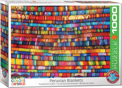 Παζλ 1000 Τεμαχίων - Puzzle “Peruvian Blankets” Τεχνολογία: Smart-Cut™ - mykarma.gr