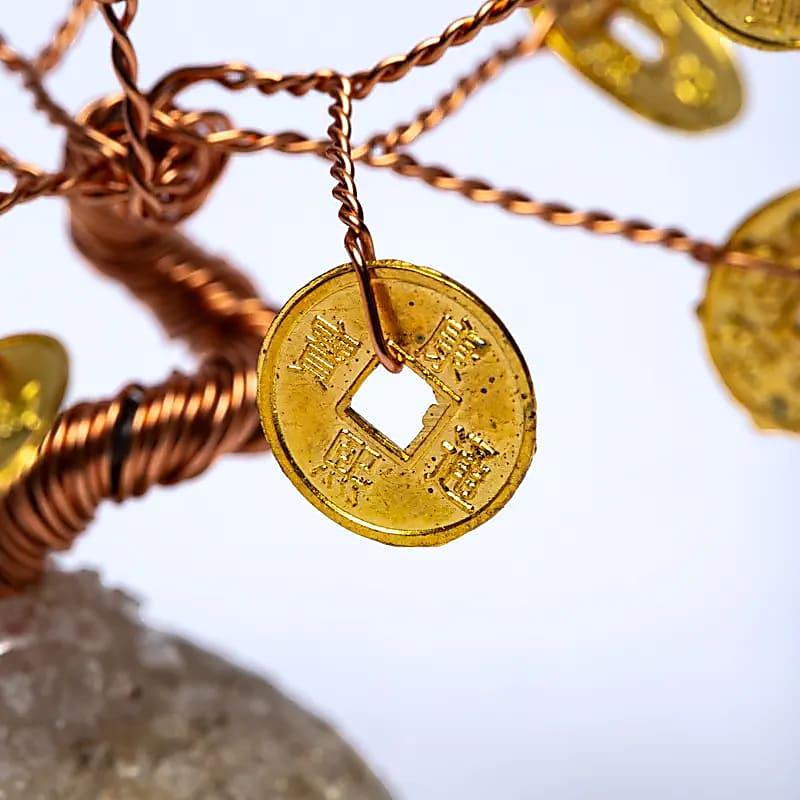 Feng Shui Coins-Μικρό «Δέντρο της Ζωής» με τυχερά νομίσματα για Γούρι Διαστάσεις: 4,5 cm  20 g - mykarma.gr