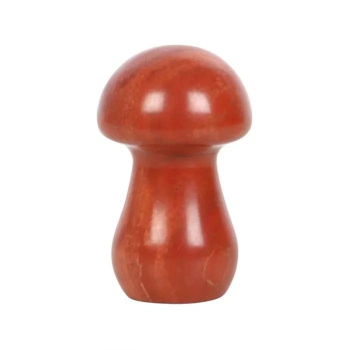 Red Jasper Mushroom Massager - Κόκκινο Ίασπι - μανιτάρι για μασάζ Διαστάσεις: 4 x 2 εκ - mykarma.gr