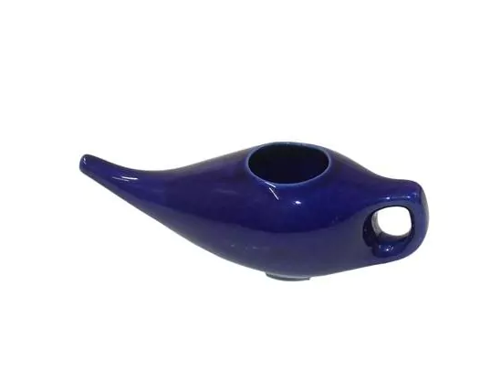 Κεραμικό Neti Pot - μπλε - 18,5x6,5cm, 150ml