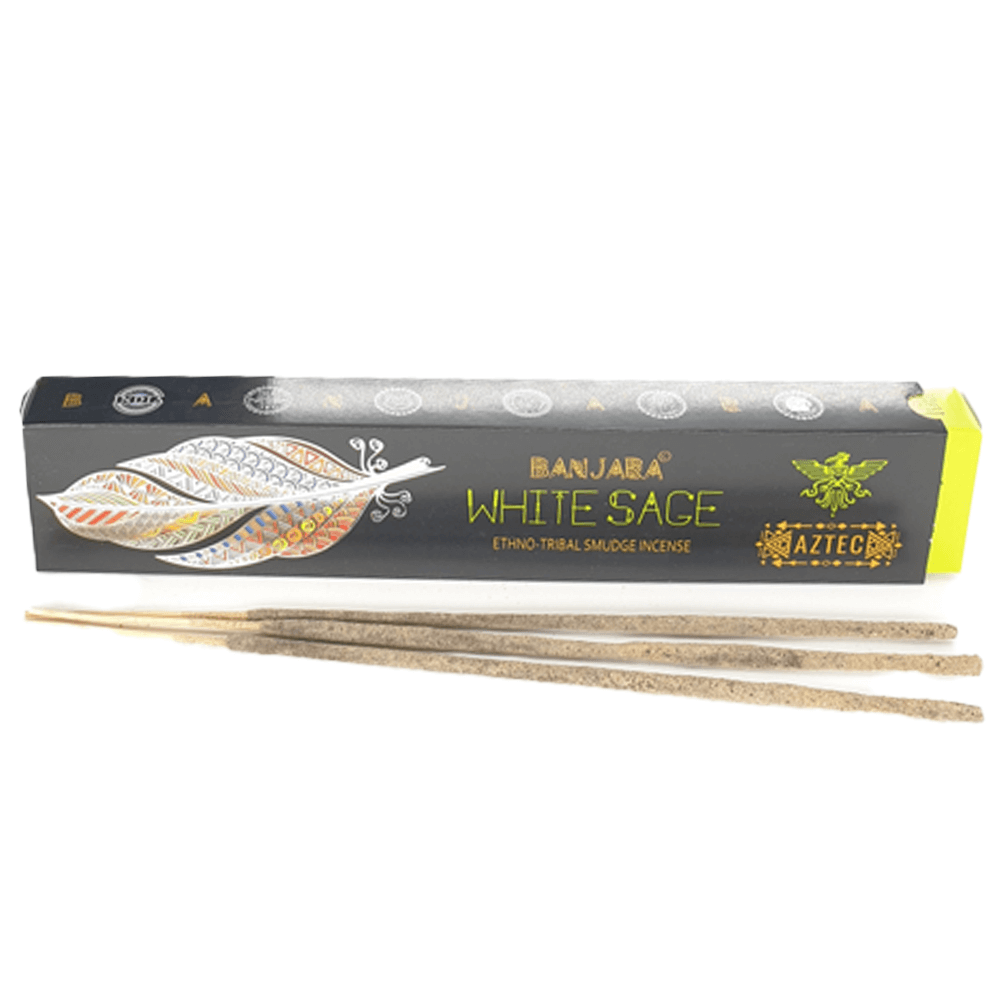 Αρωματικά Στικ Banjara - White Sage (Λευκό Φασκόμηλο) Χρόνος καύσης: 50 λεπτά για κάθε ραβδί - mykarma.gr