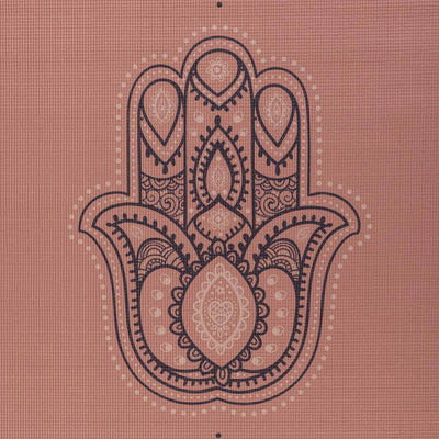 Bodhi στρώμα γιόγκα Leela με γραμμή “Hamsa” - rose tan  183 x 60 cm, 4.5 mm  Βάρος: 1,4 kg - mykarma.gr