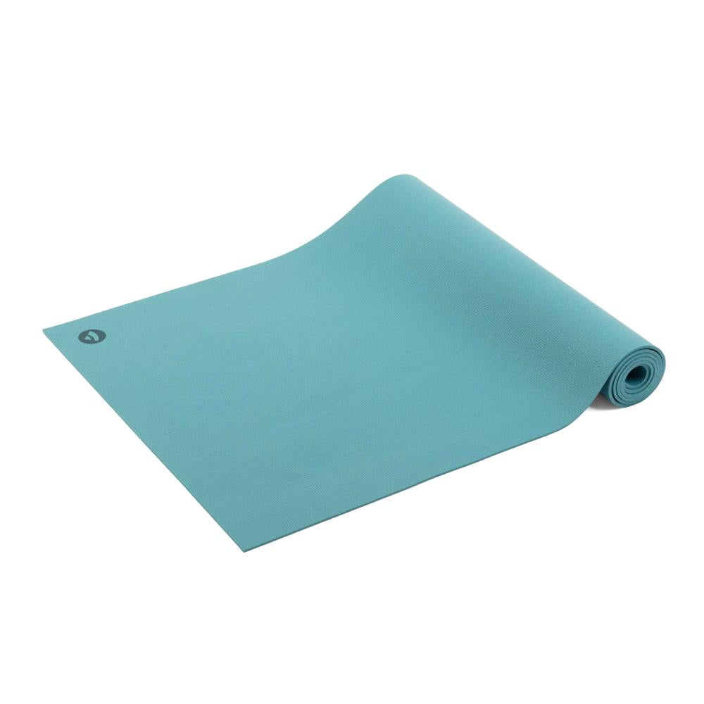 Bodhi στρώμα γιόγκα Premium Rishikesh PVC με δύο ελαστικούς ιμάντες - aqua  183 x 60 cm, 4.5 mm  1,9 kg - mykarma.gr