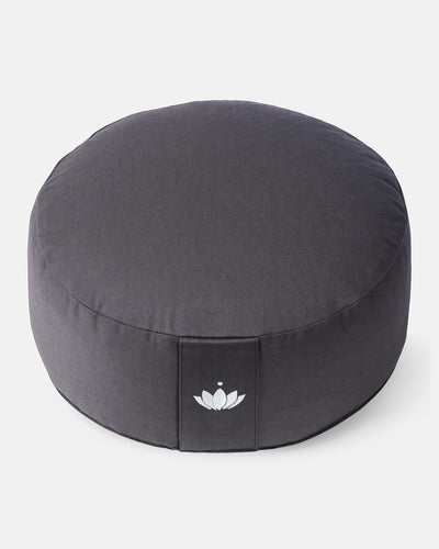 Lotuscrafts Μαξιλάρι διαλογισμού Lotus - Anthracite Διαστάσεις: 31 × 15 εκ - mykarma.gr