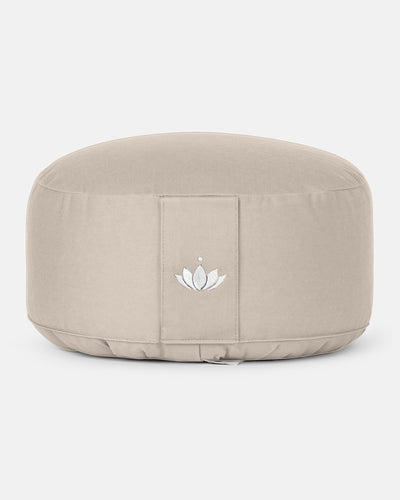 Lotuscrafts Μαξιλάρι διαλογισμού Lotus - Light Taupe Διαστάσεις: 31 × 15 εκ - mykarma.gr