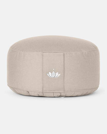 Lotuscrafts Μαξιλάρι διαλογισμού Lotus - Light Taupe Διαστάσεις: 31 × 15 εκ - mykarma.gr