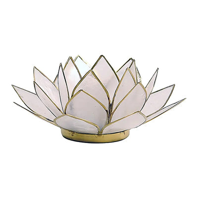 Φωτιστικό για Ρεσώ Lotus ατμοσφαιρικό φως Capiz: φυσικό χρώμα  13,5 εκ - mykarma.gr