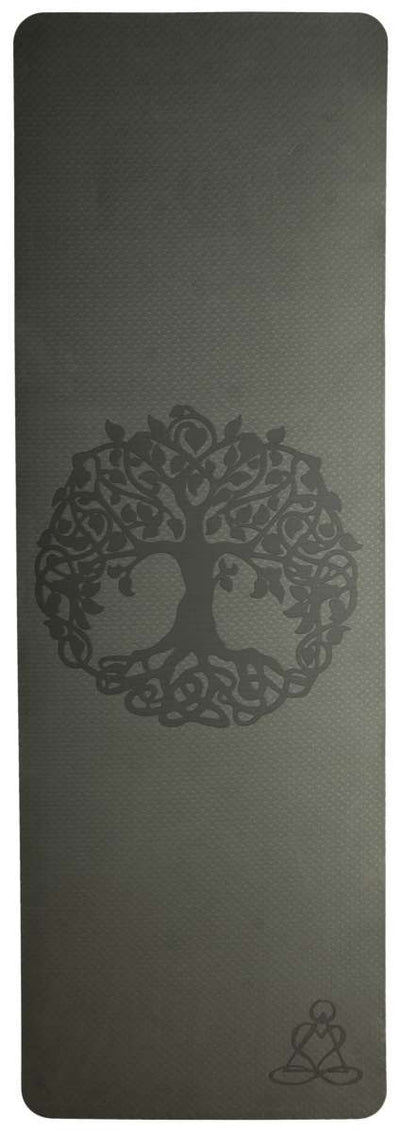 Ecofriendly Yoga Mat - Στρώμα TPE - “Tree of Life”- dark green/ light green Διαστάσεις: Μήκος: 182 εκ Πλάτος: 61 εκ Πάχος: 6 mm - mykarma.gr