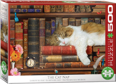 Παζλ 500 Τεμαχίων - Puzzle “The Cat Nap” Τεχνολογία: Smart-Cut™ - mykarma.gr