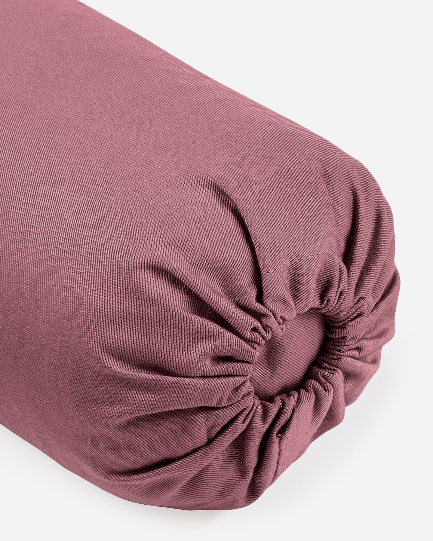 Lotuscrafts Στρογγυλό μικρό μαξιλάρι Bolster λαιμού “Lotus” - Aubergine - κάλυμμα απο οργανικό βαμβάκι Διαστάσεις: 40 × 13 εκ - mykarma.gr