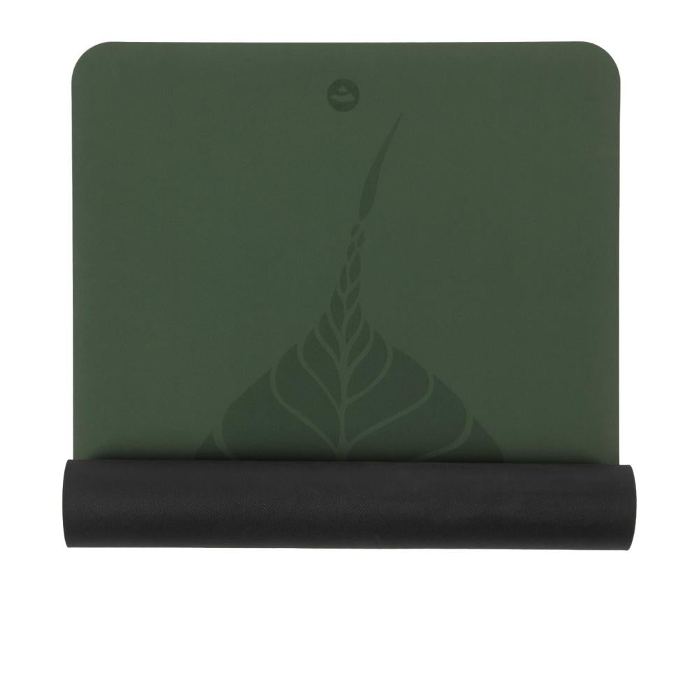 Bodhi - Στρώμα Yoga από φυσικό καουτσούκ & PU με Bodhi Leaves - forest green  185 x 66 cm  4 mm  2,5 kg - mykarma.gr