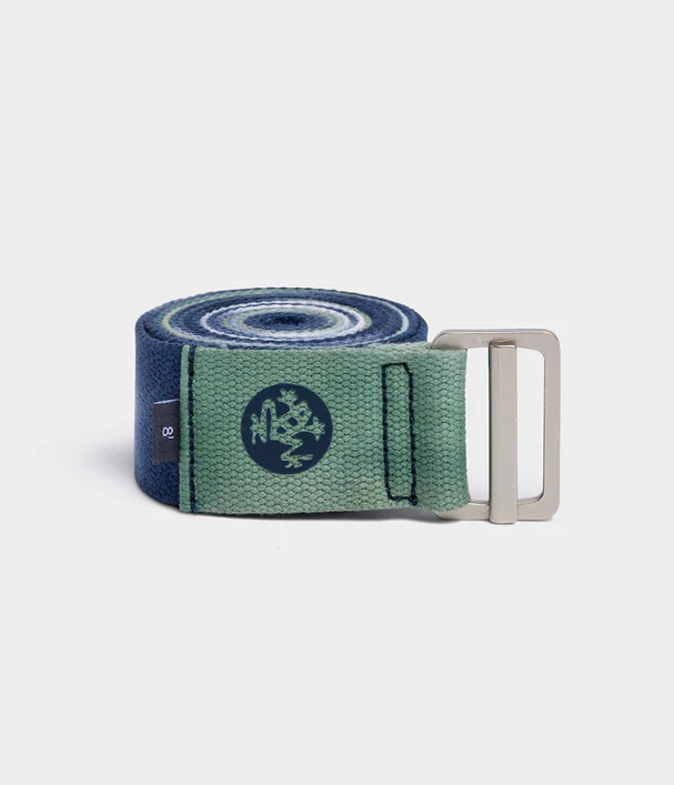 Manduka Ιμάντας - AligN Yoga Strap - Blue Toad   304cm x 4.4cm - mykarma.gr