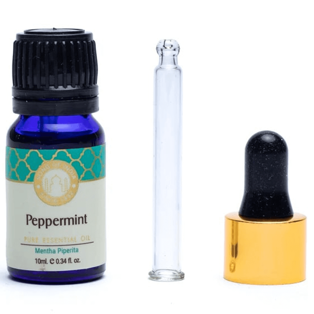 Αιθέριο Έλαιο Μέντα (Peppermint) με σταγονόμετρο 10ml - mykarma.gr