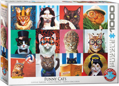 Παζλ 1000 Τεμαχίων - Puzzle “Funny Cats” Τεχνολογία: Smart-Cut™
