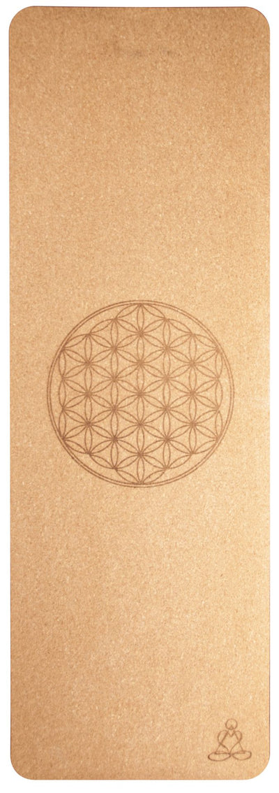Eco Cork Mat “Flower of Life” | Φυσικό στρωμα απο Φελλό Διαστασεις: 182 cm x 61 cm x 6 mm  1,14 kg - mykarma.gr