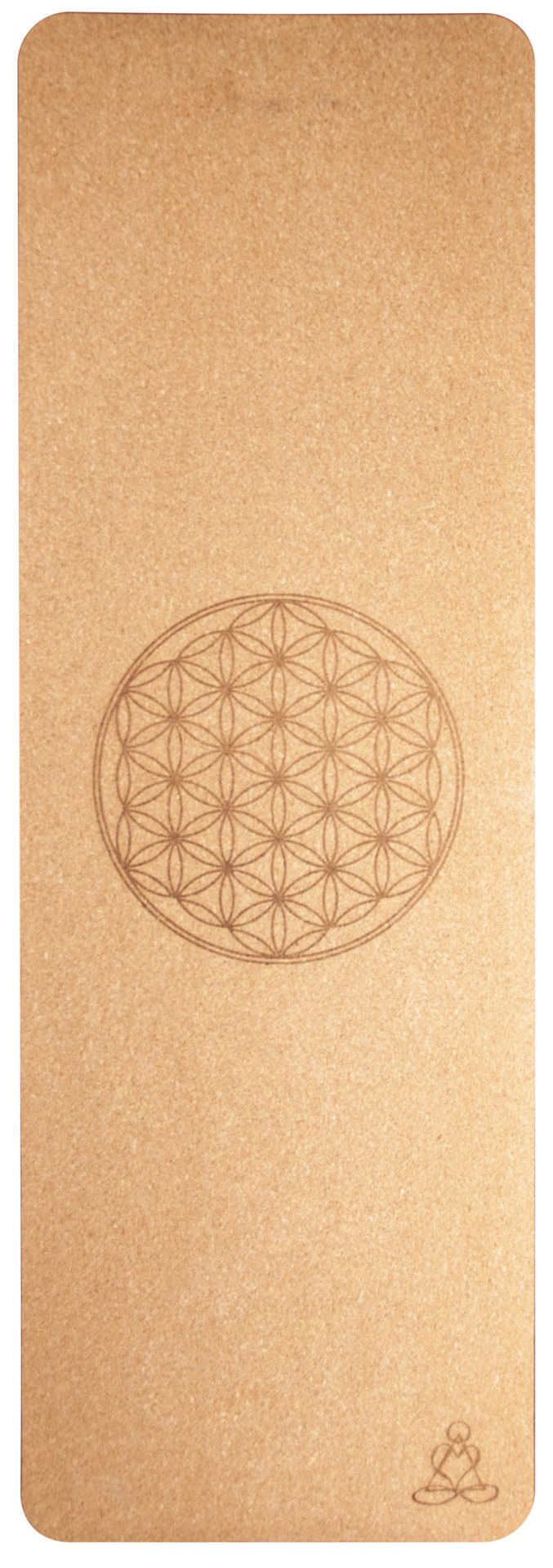 Eco Cork Mat “Flower of Life” | Φυσικό στρωμα απο Φελλό Διαστασεις: 182 cm x 61 cm x 6 mm  1,14 kg - mykarma.gr